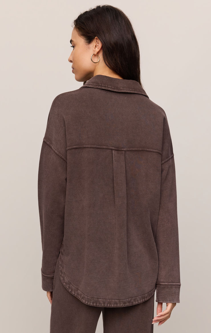 Jackets All Day Knit Jacket Dark Chocolate