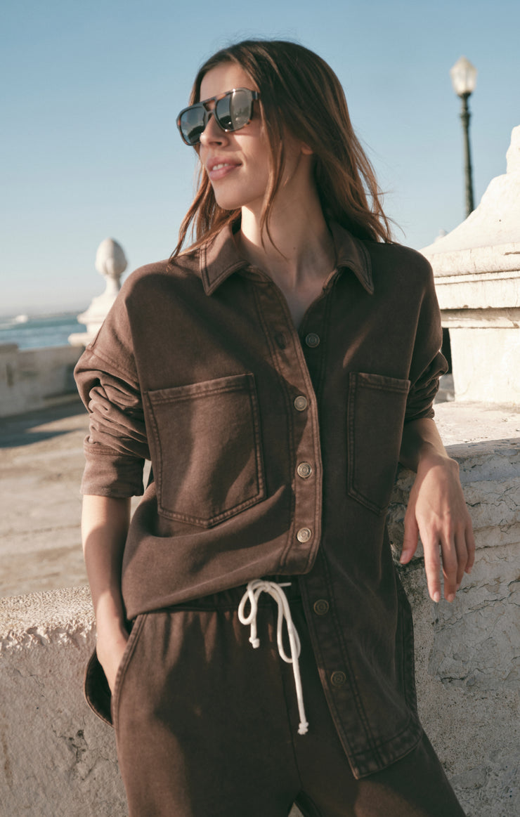 Jackets All Day Knit Jacket Dark Chocolate