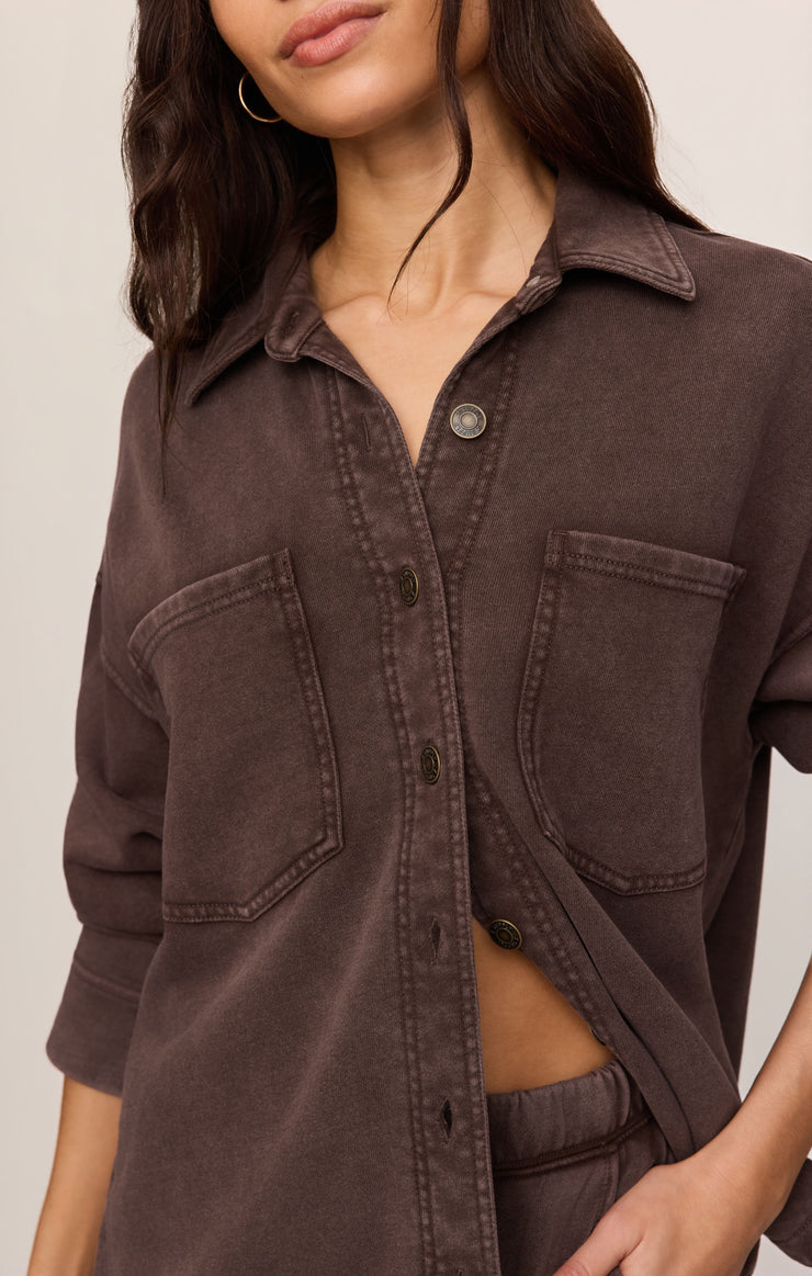 Jackets All Day Knit Jacket Dark Chocolate