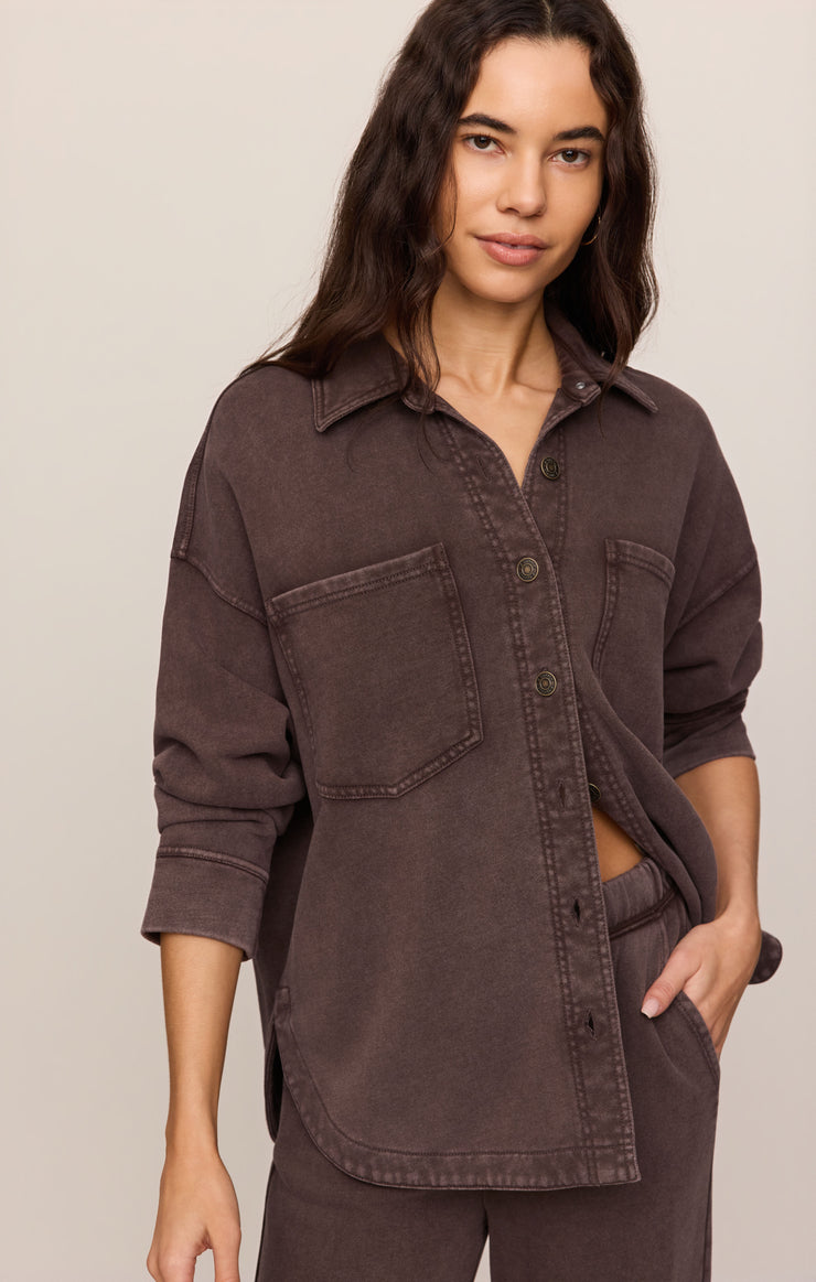 Jackets All Day Knit Jacket Dark Chocolate