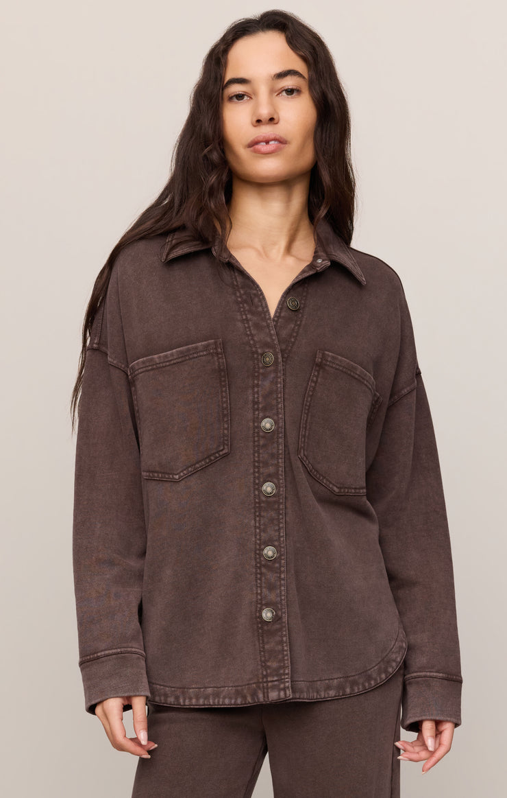 Jackets All Day Knit Jacket Dark Chocolate