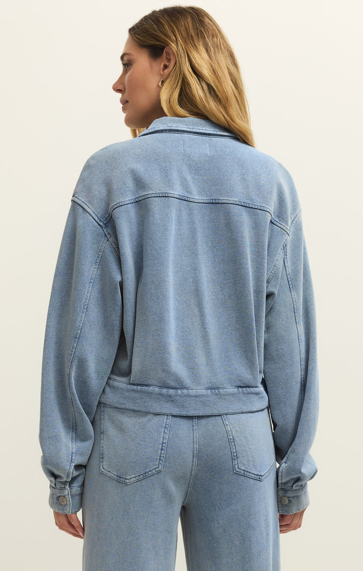 Jackets Heritage Knit Denim Jacket Ocean Air Indigo