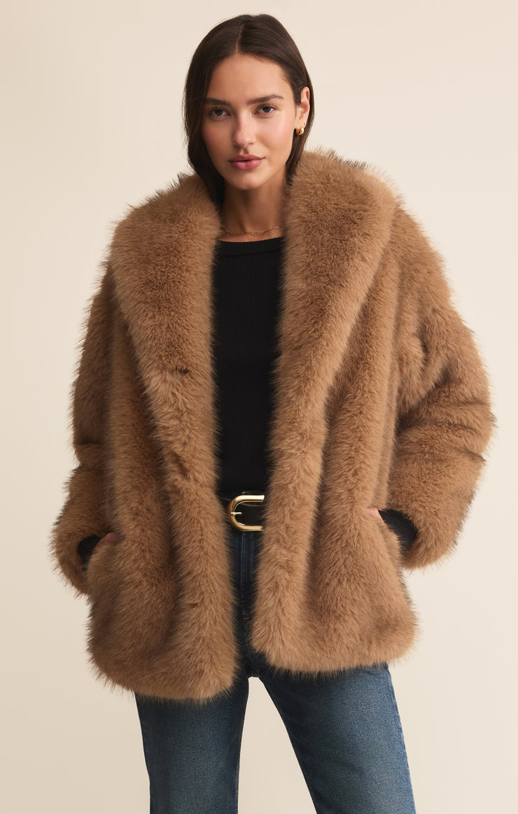 Jackets Logan Faux Fur Coat Mink