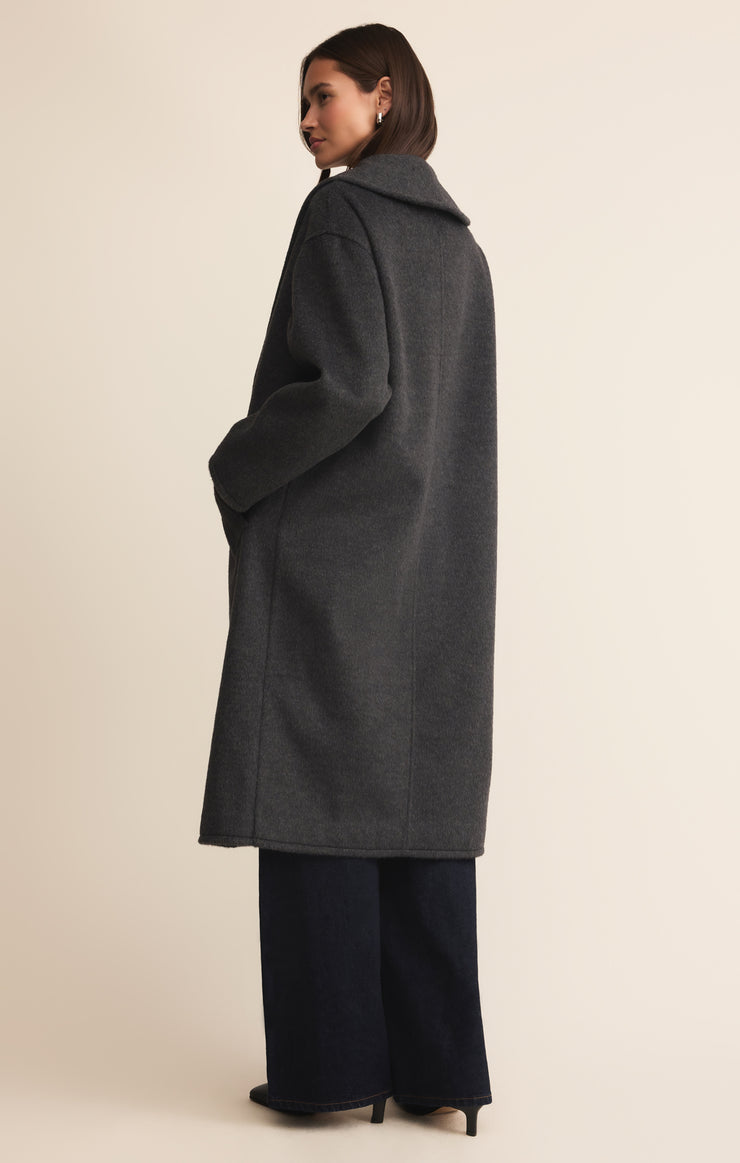 Jackets Signature Luxe Coat Charcoal Heather