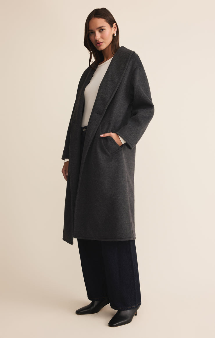 Jackets Signature Luxe Coat Charcoal Heather
