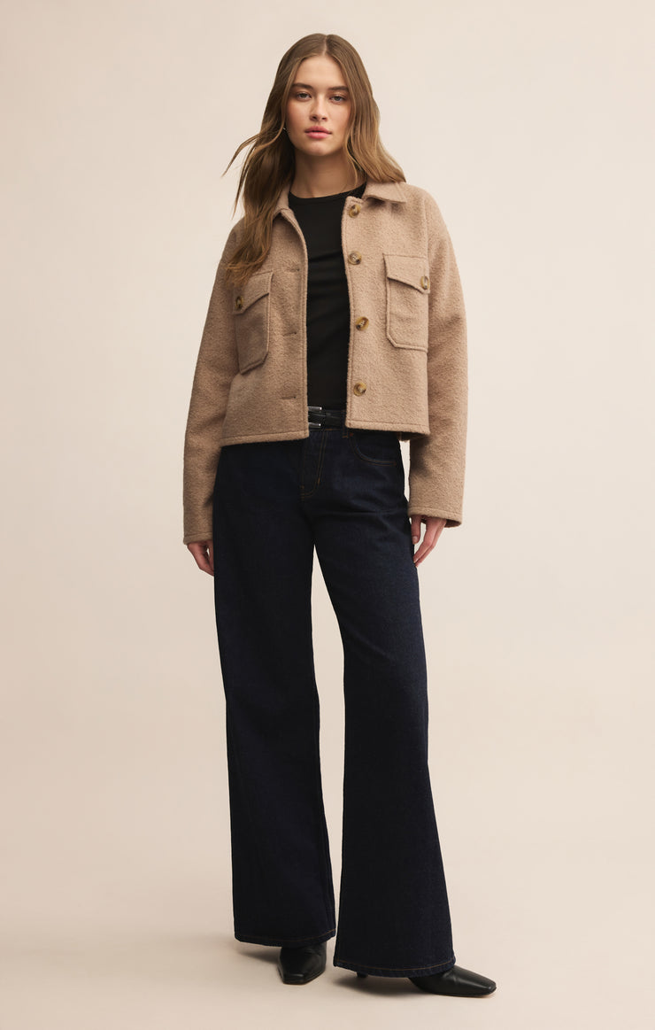 Jackets Oxford Boucle Jacket Classic Camel