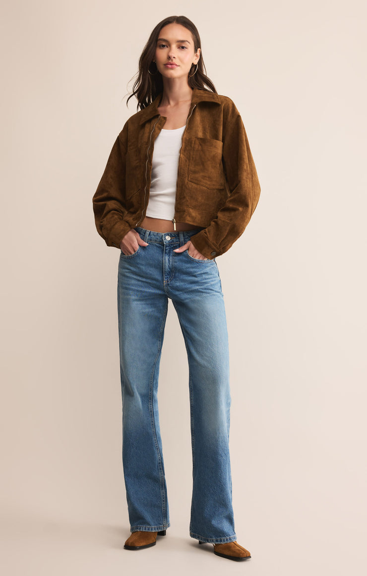 Jackets Heritage Faux Suede Jacket Coconut