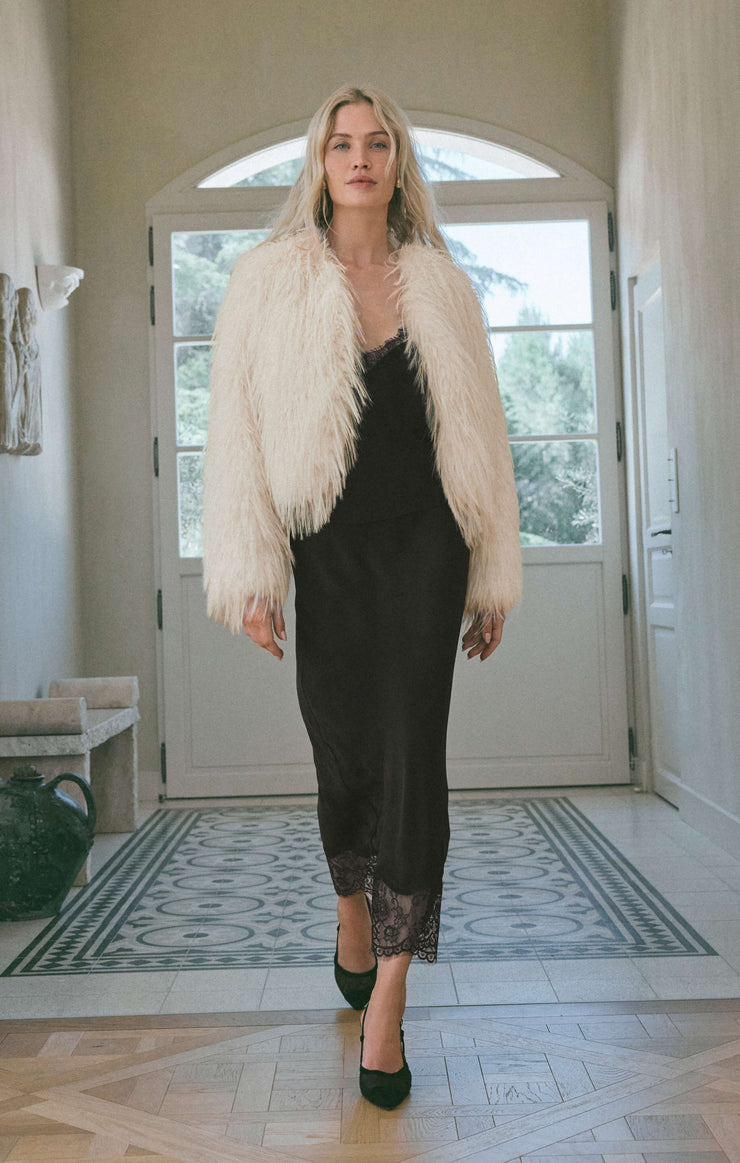 Jackets Cyndi Faux Fur Crop Jacket Cyndi Faux Fur Crop Jacket