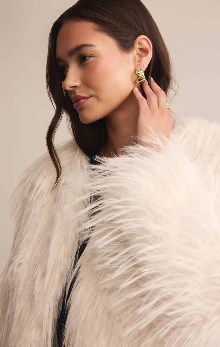 Jackets Cyndi Faux Fur Crop Jacket Cyndi Faux Fur Crop Jacket