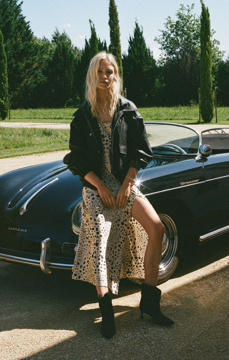 Jackets Idols Faux Leather Bomber Jacket Black