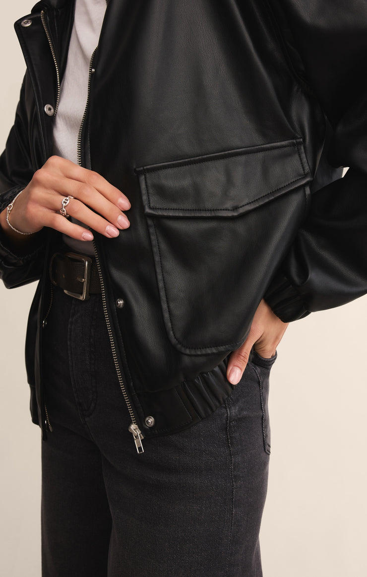 Jackets Idols Faux Leather Bomber Jacket Idols Faux Leather Bomber Jacket