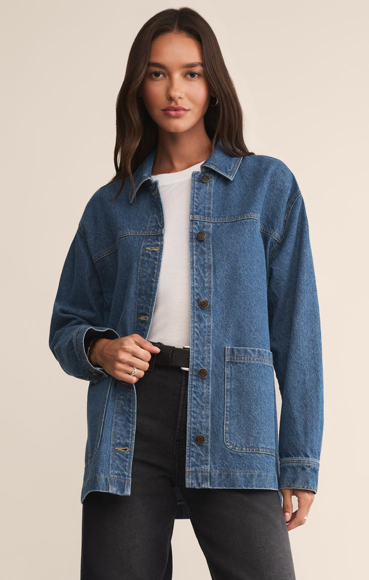Jackets On The Road Relaxed Chore Jacket Vintage Indigo