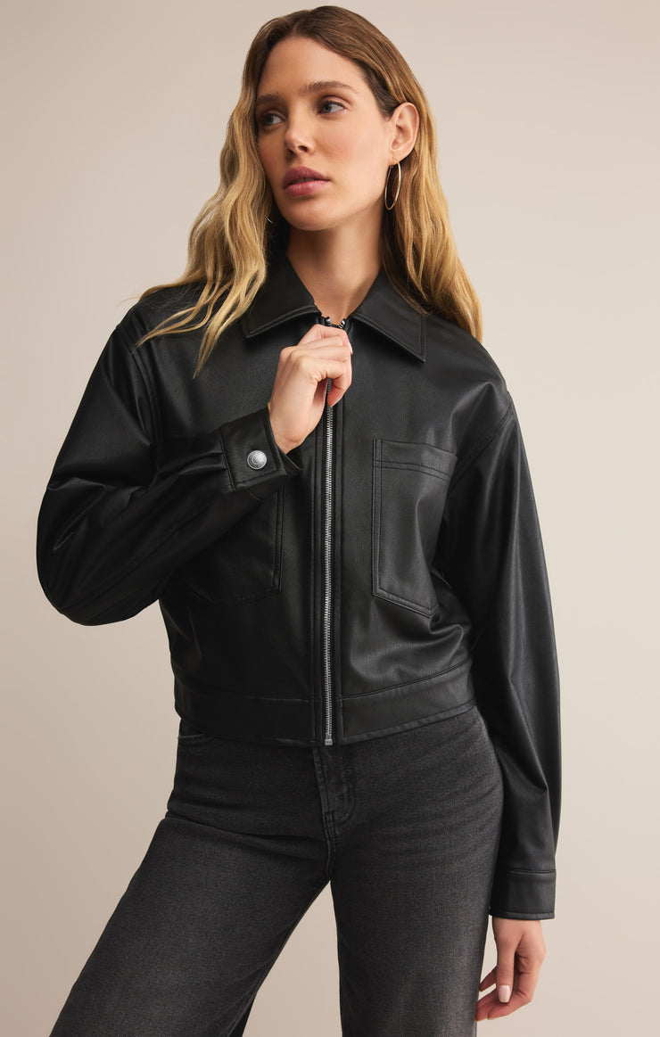 Jackets Heritage Faux Leather Jacket Heritage Faux Leather Jacket