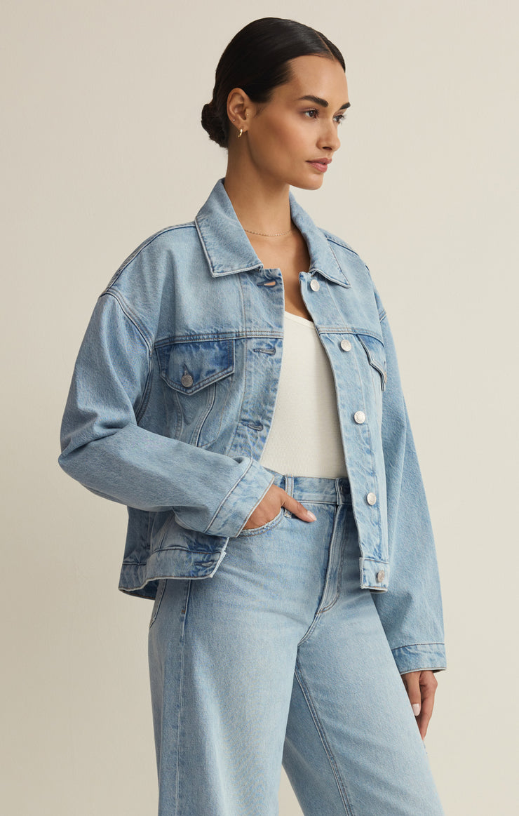 Jackets Dani Denim Trucker Jacket Cove