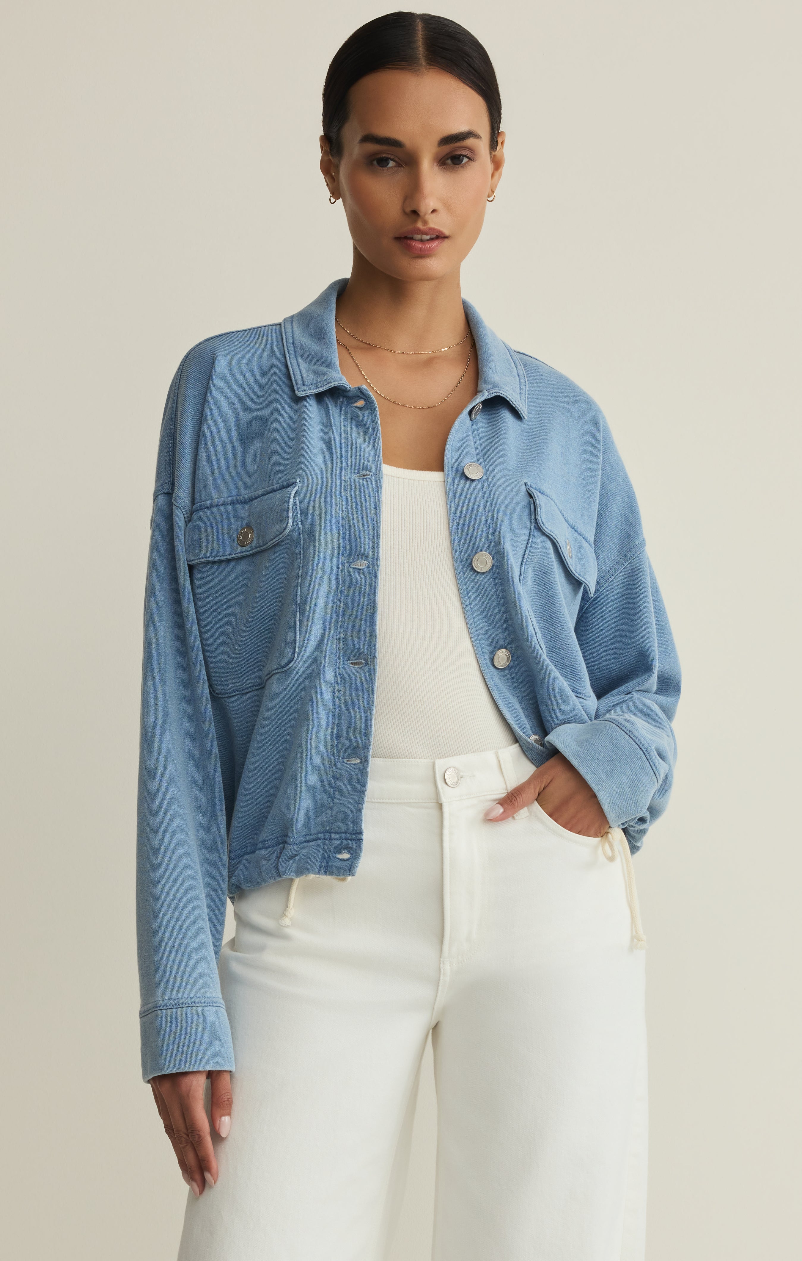 ミイTwins Florence Denim V/N ニット Twins Florence Denim V/N Oversize Knit 【公式通販】