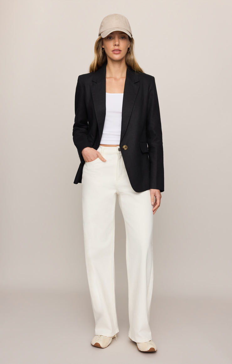 Jackets Evan Linen Blazer Black