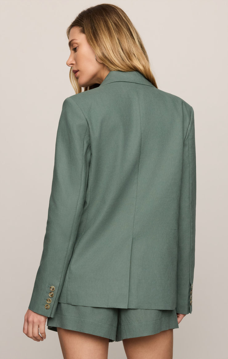 Jackets Evan Linen Blazer Everglade