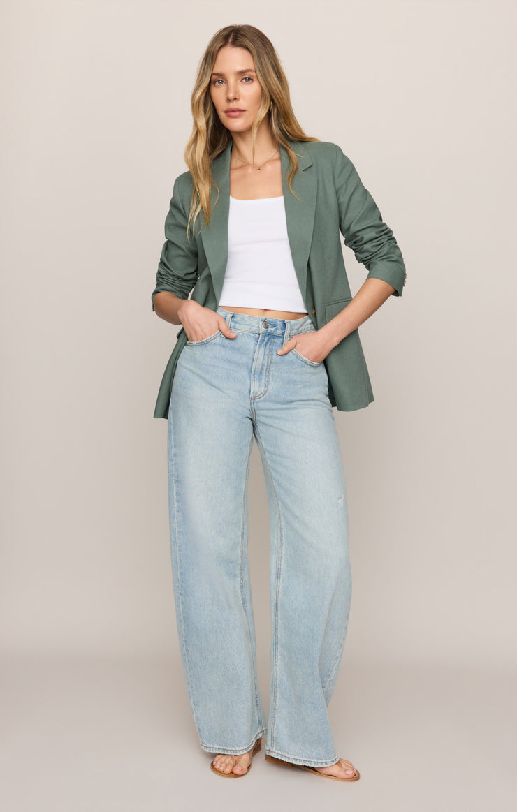 Jackets Evan Linen Blazer Everglade
