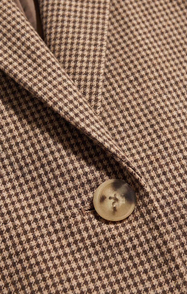Jackets Evan Houndstooth Blazer Dark Chocolate