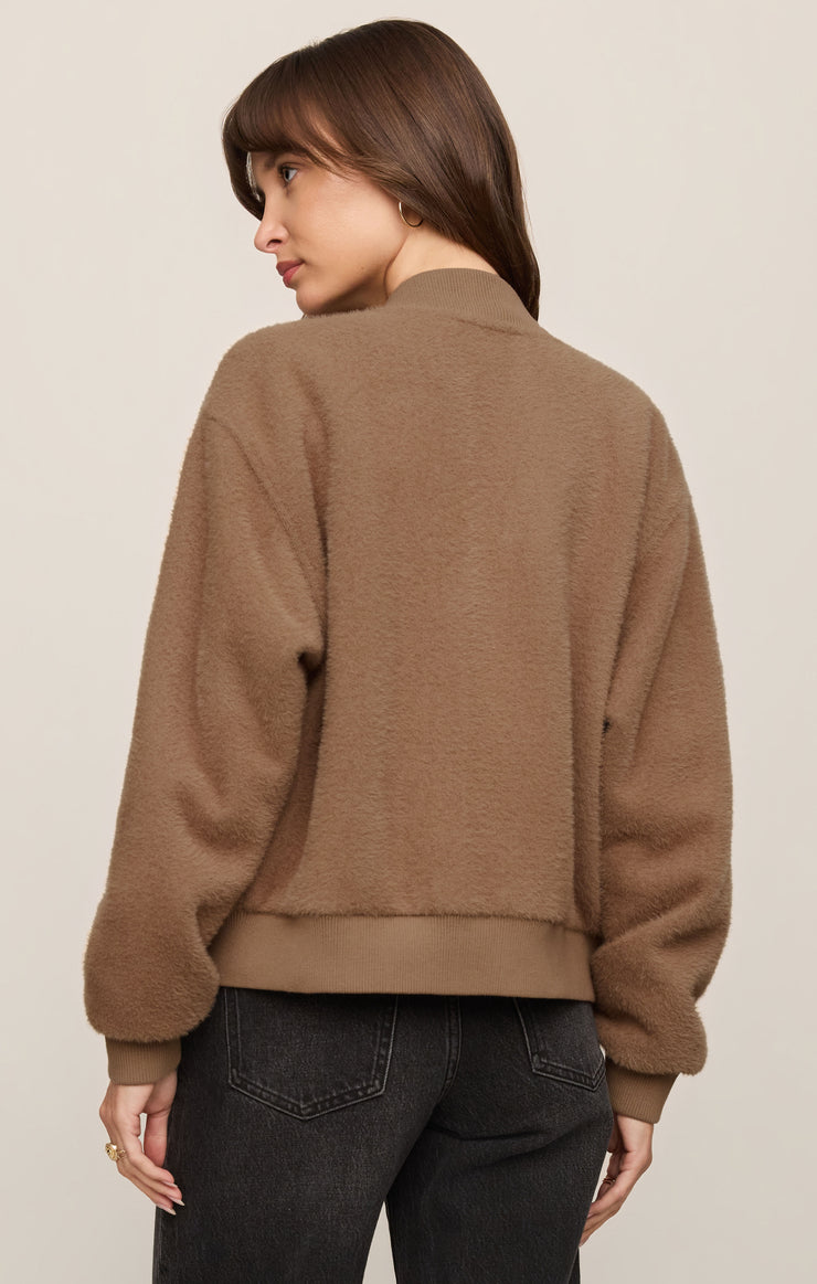 Jackets Palmer Knit Sweater Jacket Light Toffee
