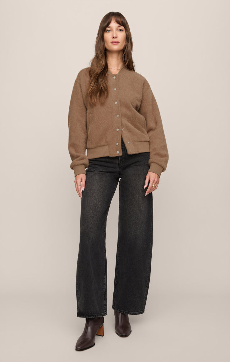 Jackets Palmer Knit Sweater Jacket Light Toffee