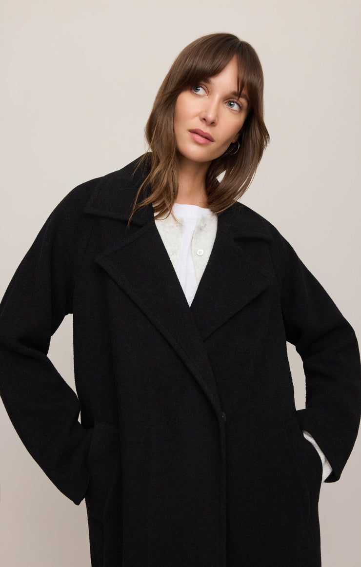 Coats Crosby Cocoon Coat Black