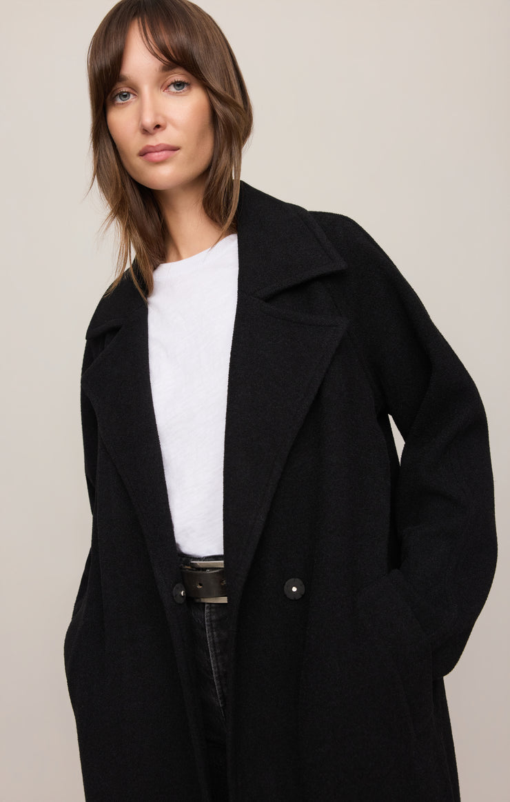 Coats Crosby Cocoon Coat Black