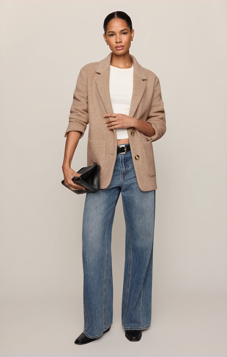 Jackets Hutton Oversized Blazer Classic Camel