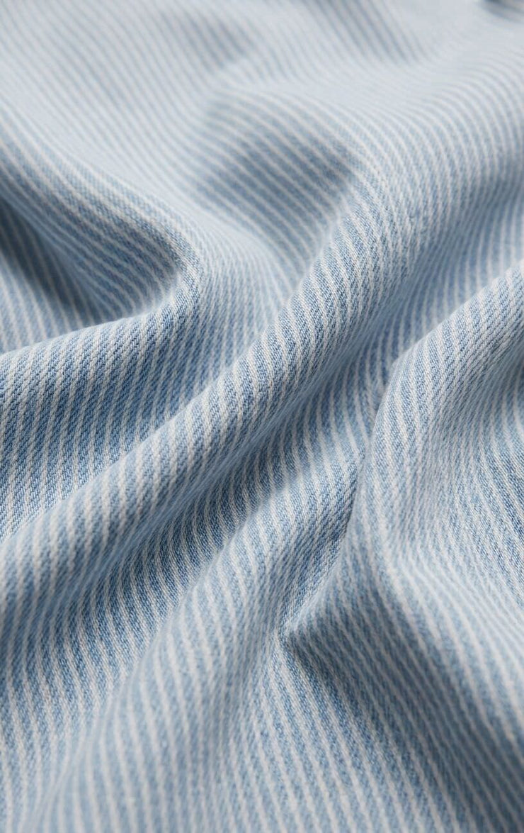 Jackets Erin Soft Denim Railroad Jacket Seaboard Stripe