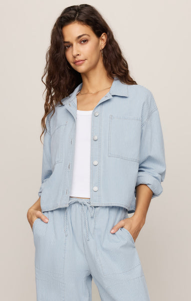 Erin Soft Denim Railroad Jacket – Z SUPPLY