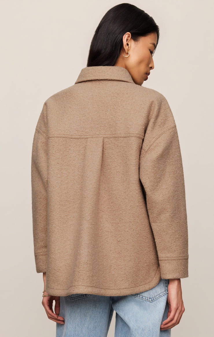 Jackets All Day Poodle Knit Jacket Classic Camel