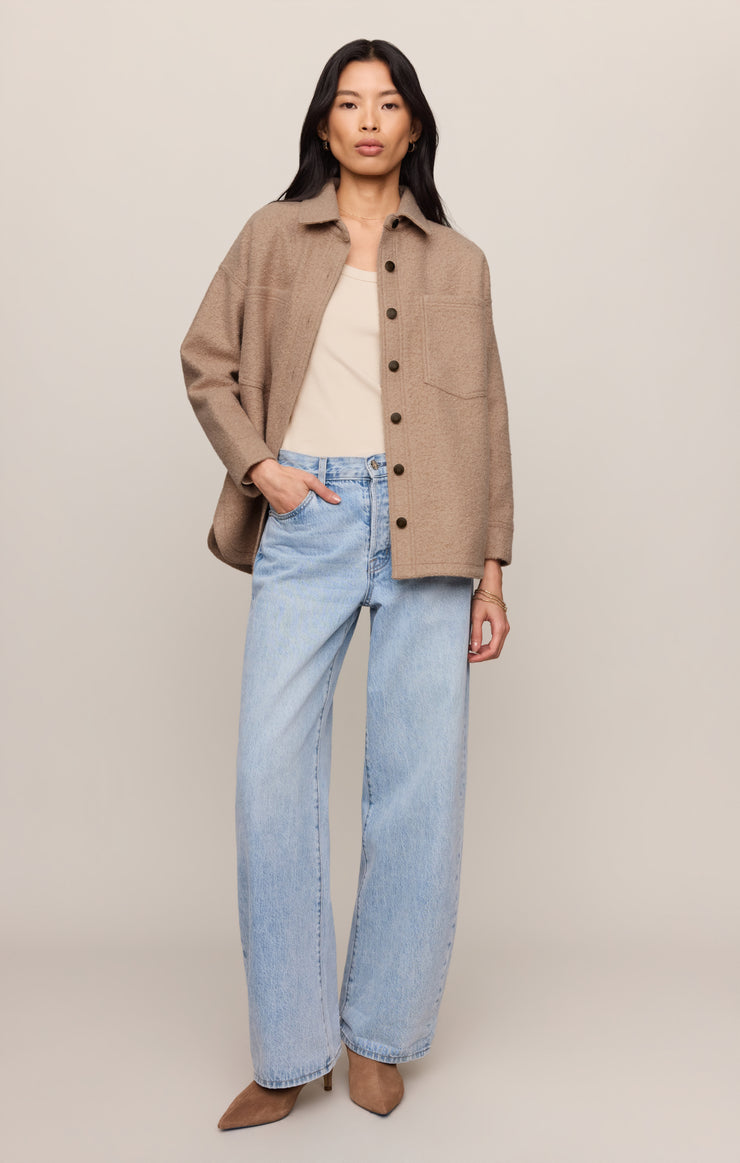 Jackets All Day Poodle Knit Jacket Classic Camel