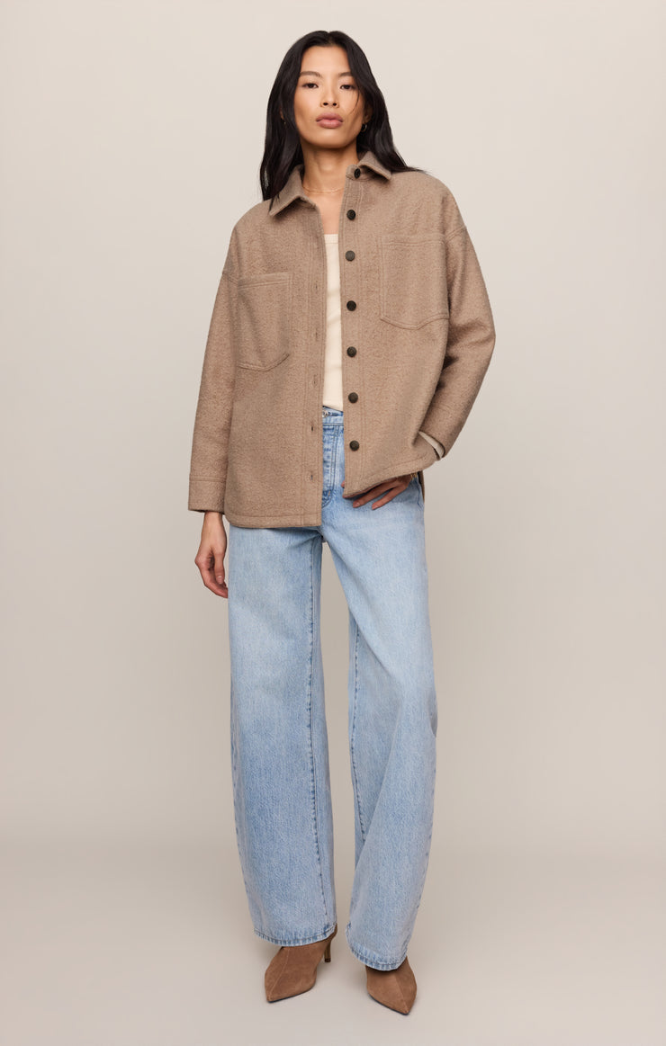 Jackets All Day Poodle Knit Jacket Classic Camel