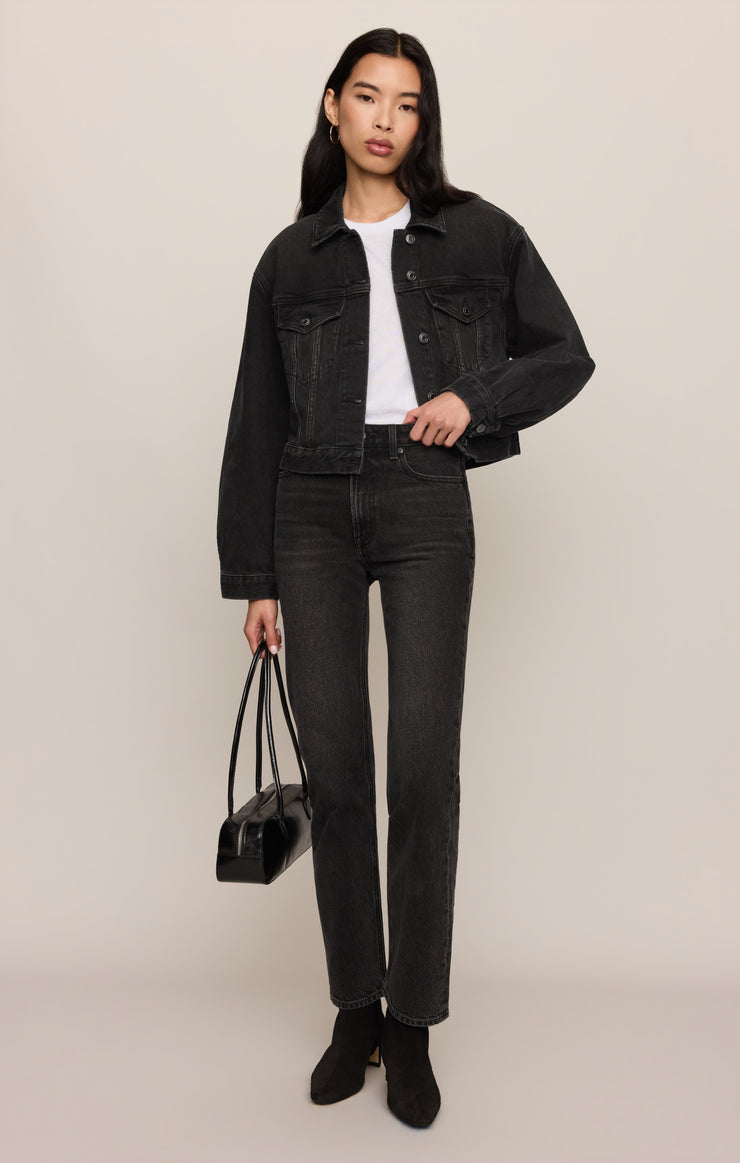 Jackets Daily Cropped Denim Jacket Backstage