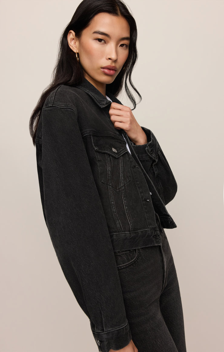 Jackets Daily Cropped Denim Jacket Backstage