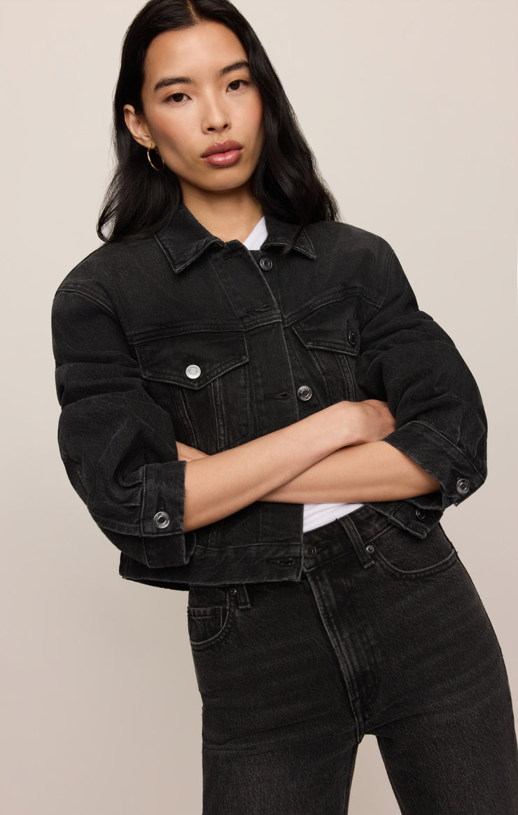 Daily Cropped Denim Jacket