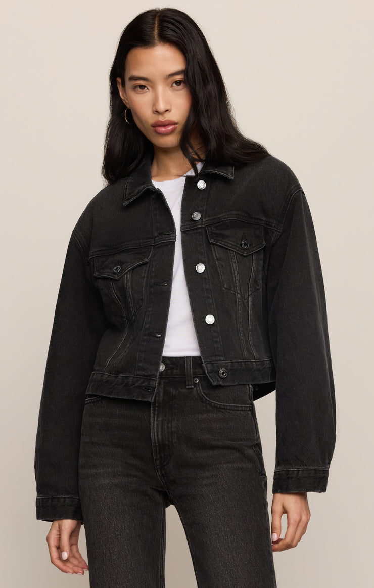 Jackets Daily Cropped Denim Jacket Backstage