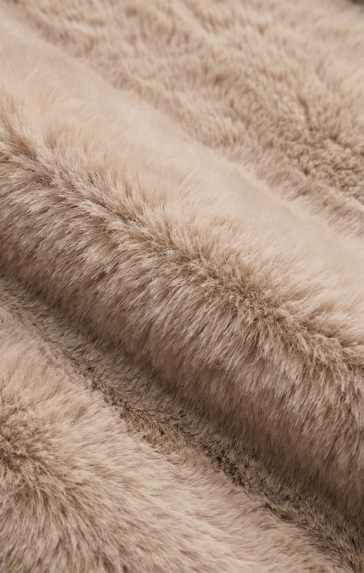 Jackets Woodland Faux Fur Jacket Frosted Pearl