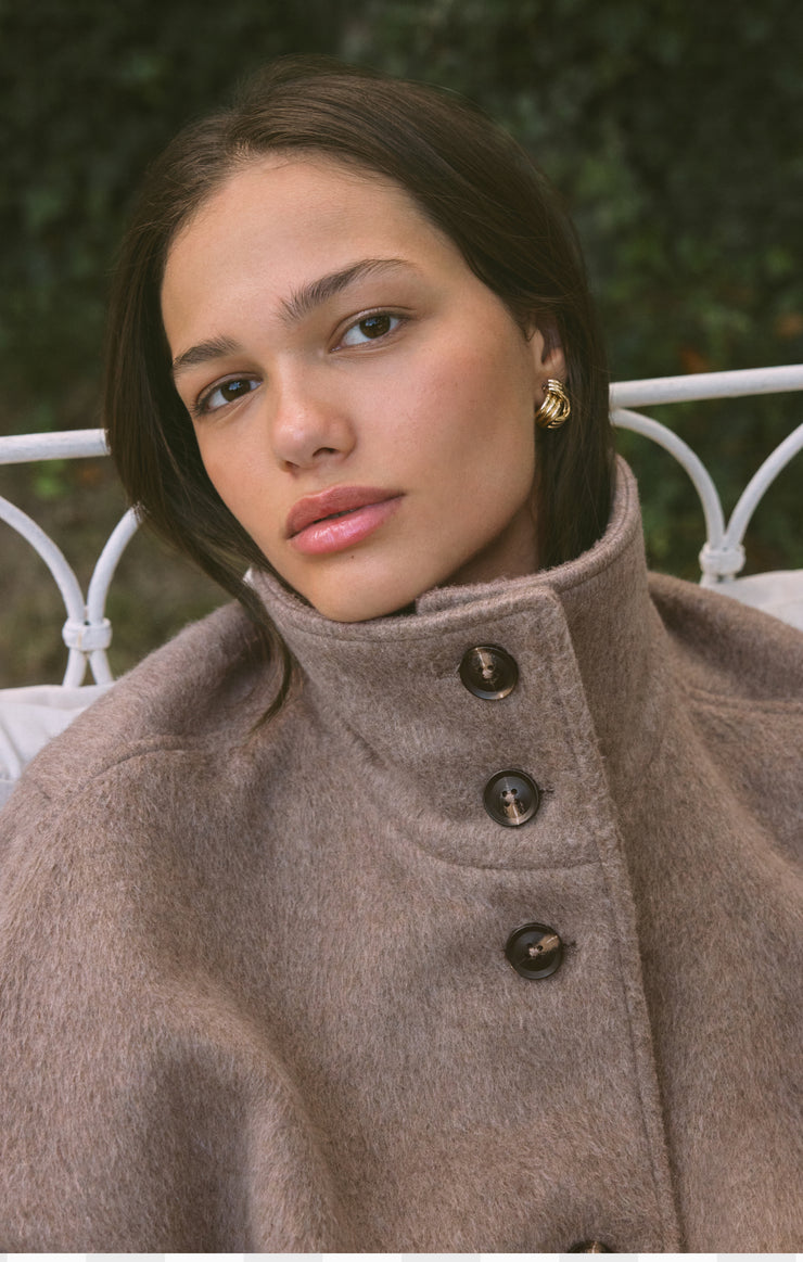 Mynka Funnel Neck Coat