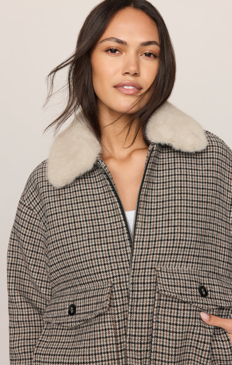 Tavi Plaid Bomber Jacket