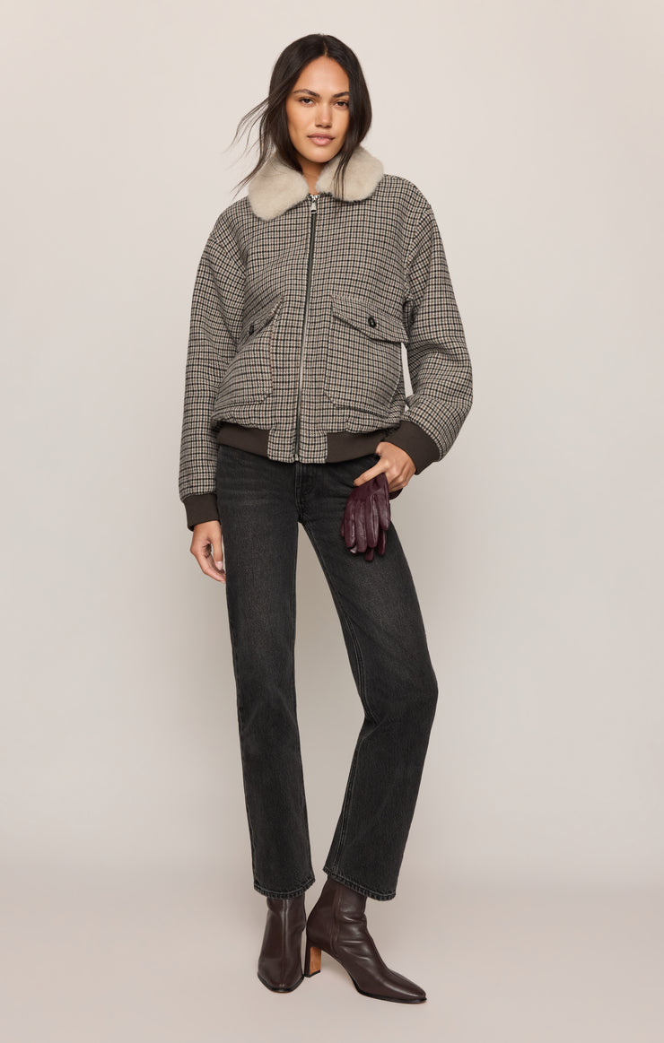 Tavi Plaid Bomber Jacket