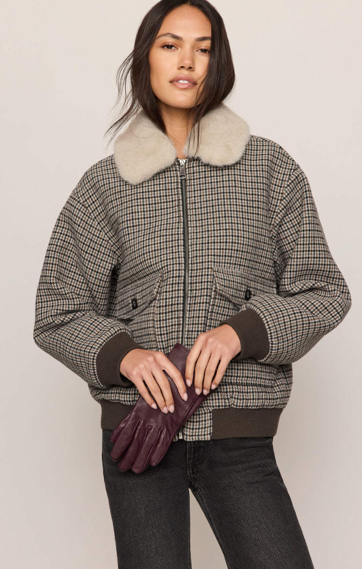 Tavi Plaid Bomber Jacket