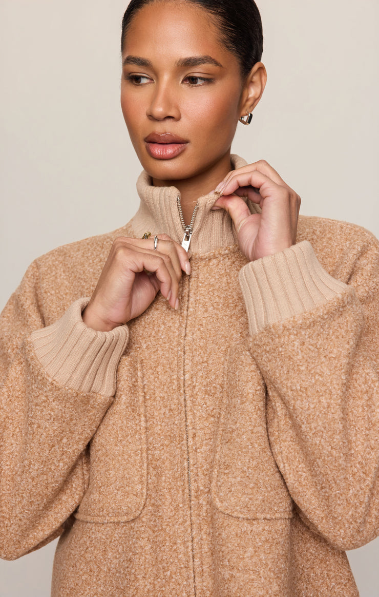 Jackets Downhill Textured Jacket Toasted Almond