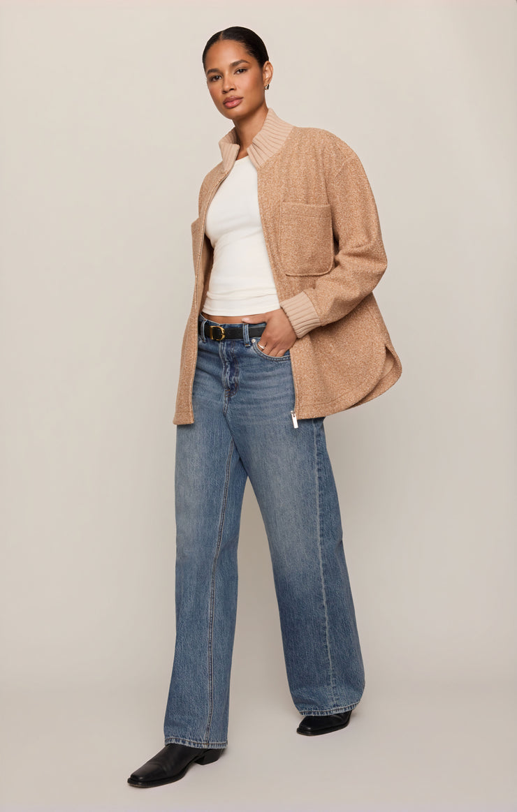 Jackets Downhill Textured Jacket Toasted Almond