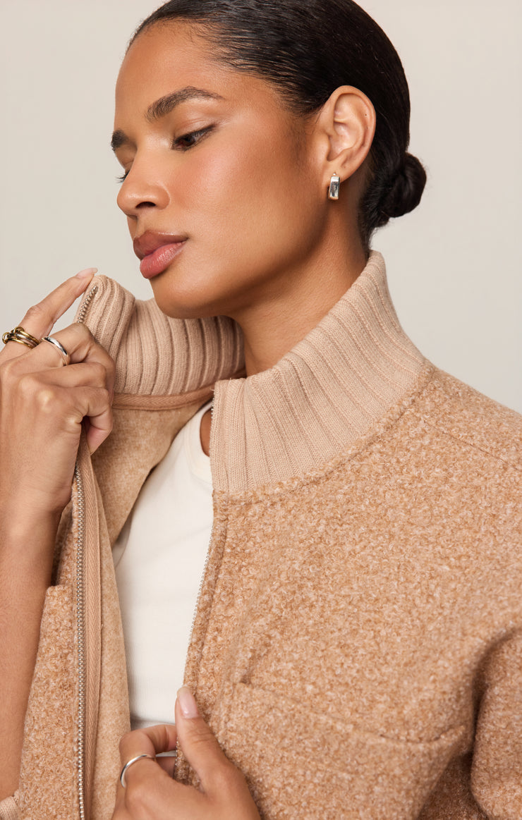 Jackets Downhill Textured Jacket Toasted Almond