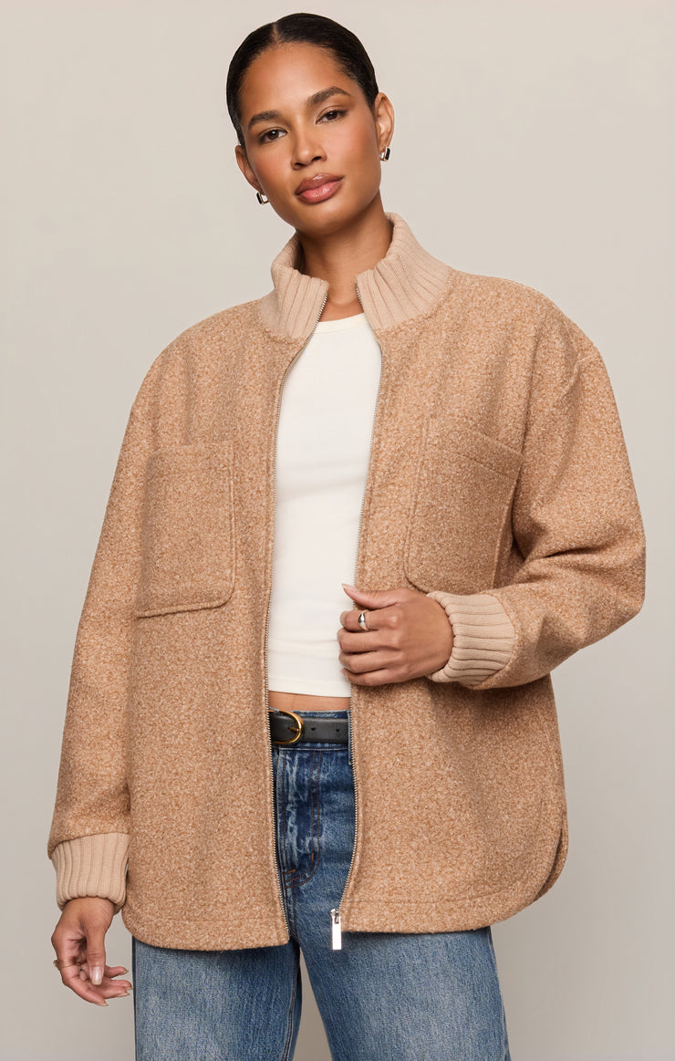 Jackets Downhill Textured Jacket Toasted Almond