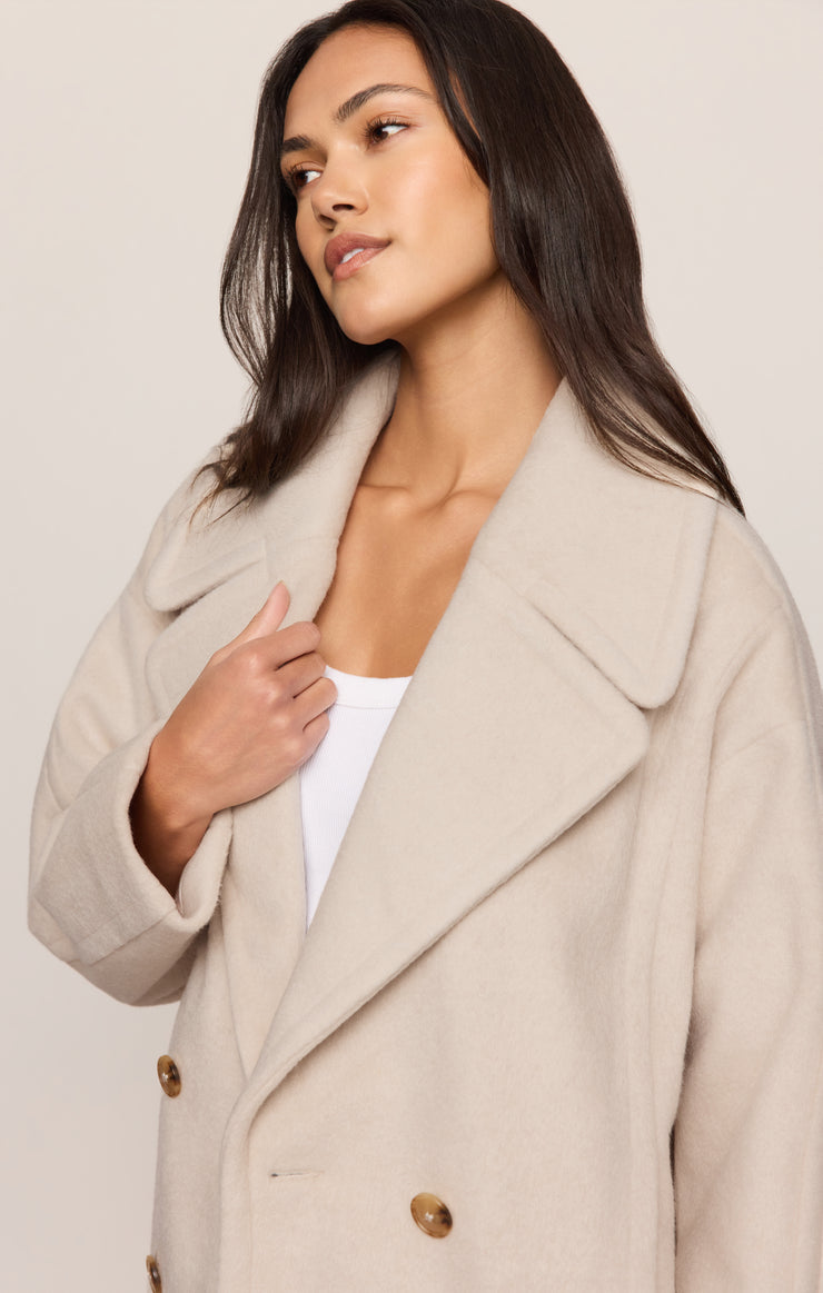Coats Imogen Cocoon Coat Frosted Pearl