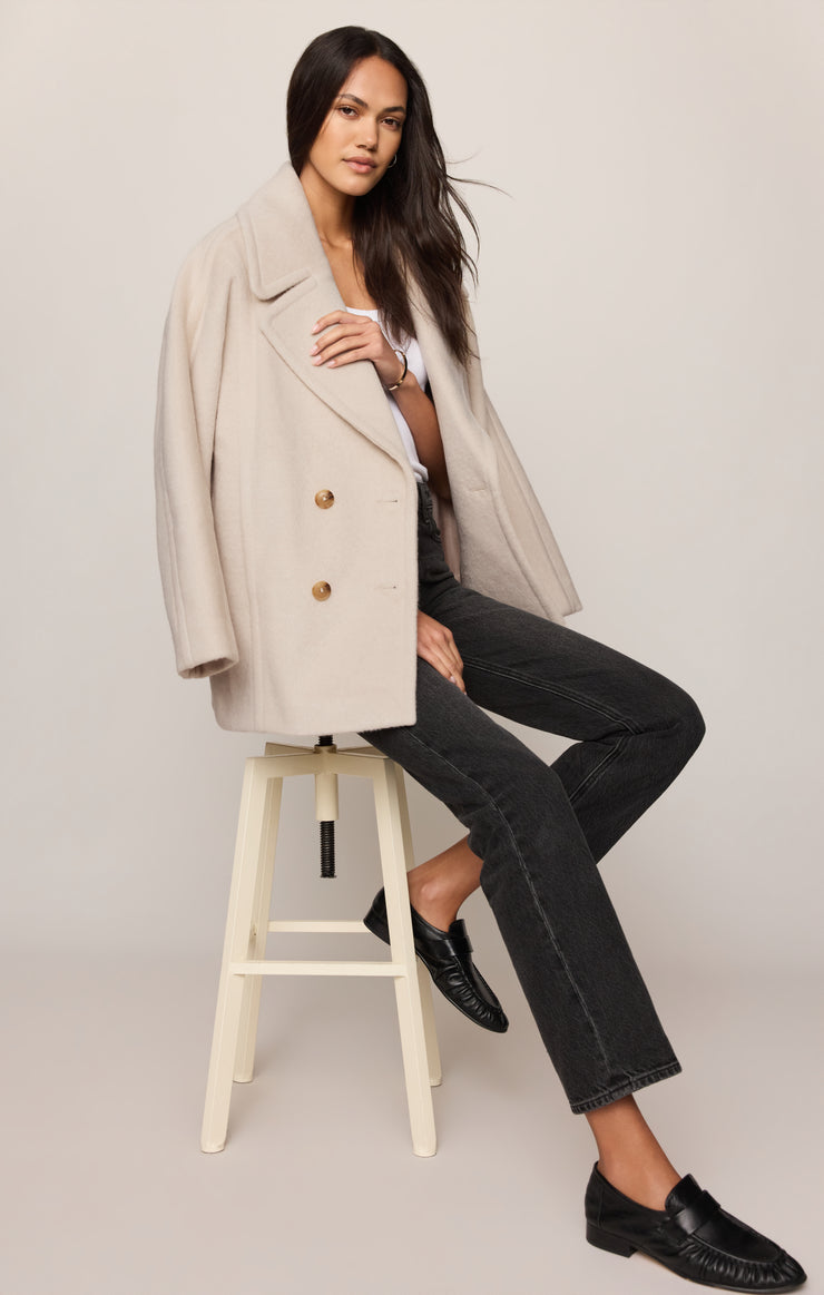 Coats Imogen Cocoon Coat Frosted Pearl