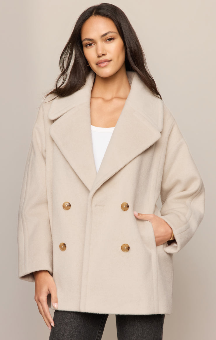 Coats Imogen Cocoon Coat Frosted Pearl
