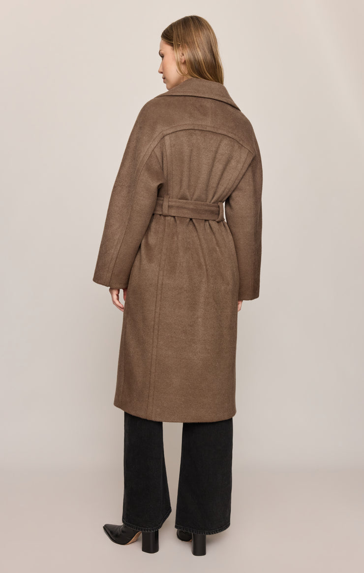 Coats Nola Belted Coat Smoked Pewter